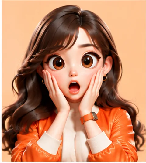 블리 표정 — 깜짝!