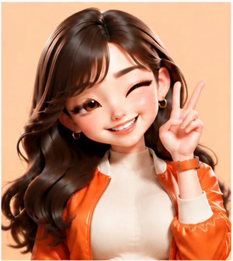 블리 표정 — 윙크